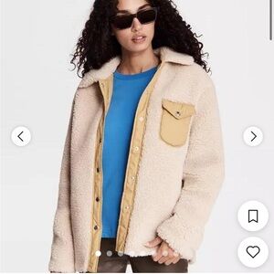 Cozy Cream Sherpa Shirt Jacket